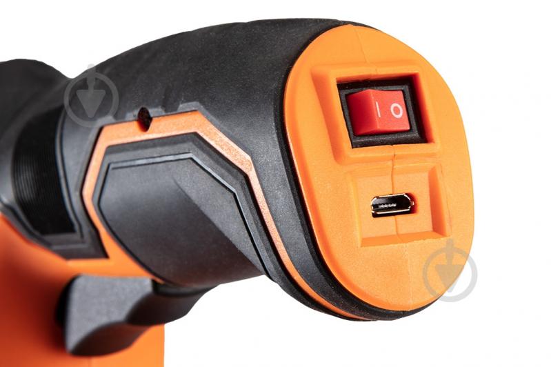 Степлер аккумуляторный Topex 4V от USB 16-050 - фото 4