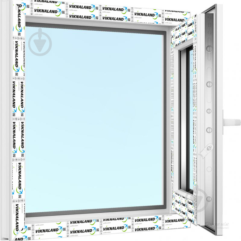 Вікно поворотно-відкидне VIKNALAND В 58 500x500 мм праве - фото 5