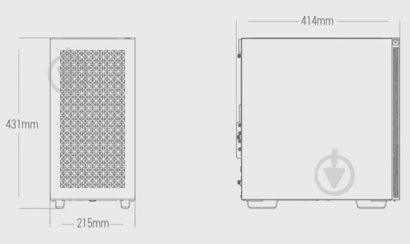 Корпус Deepcool CH370 White (R-CH370-WHNAM1-G-1) без БЖ - фото 14