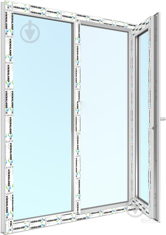 Вікно поворотно-відкидне VIKNALAND В 58 1310x1410 мм праве - фото 4