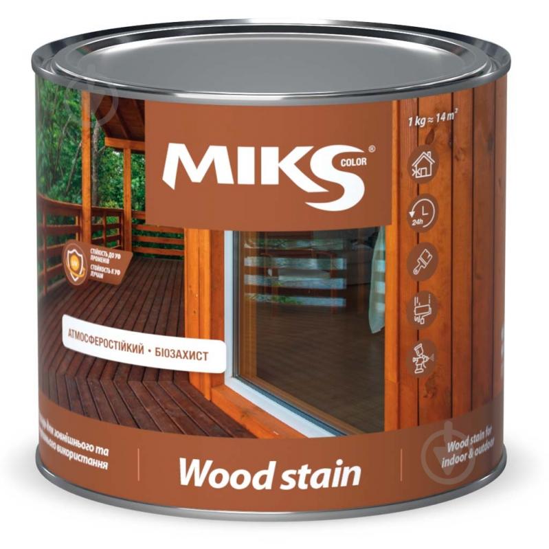 Лак-лазур MIKS Color тік шовковистий глянець 0,6 кг - фото 1
