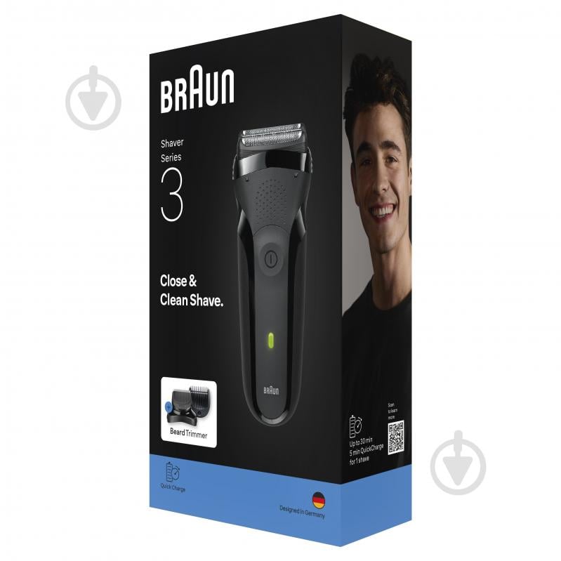 Електробритва Braun Series 3 300BT чорна - фото 7