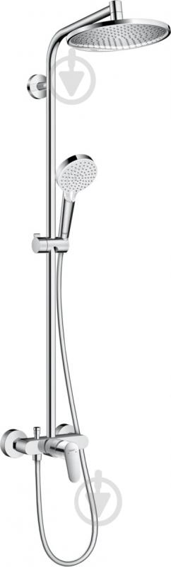 УЦЕНКА! Душевая система Hansgrohe Crometta S 240 1jet Showerpipe Ecosmart 27269000 (УЦ №139) - фото 1