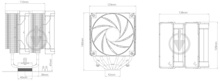 Процесорний кулер Deepcool AK620 WH (R-AK620-WHNNMT-G-1) - фото 10