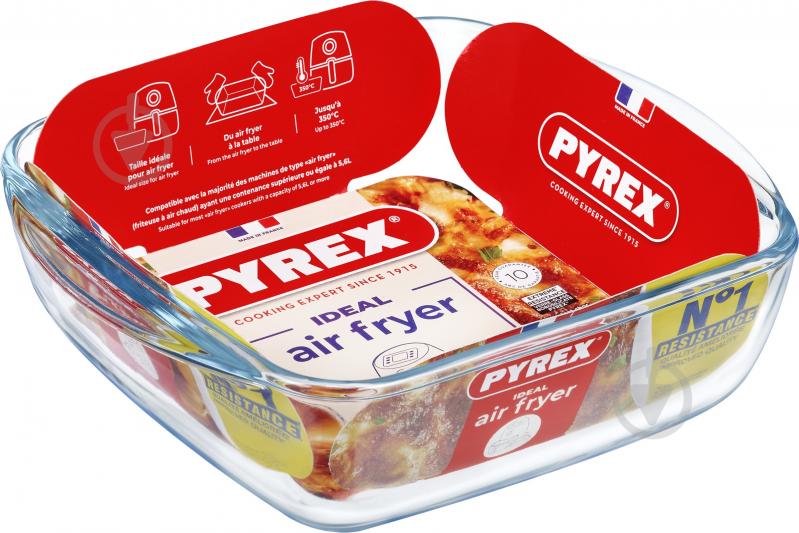 Форма Pyrex AIRFRYER квадр. 20х17х6 см (1л) (211B100/7940) - фото 2 Форма Pyrex AIRFRYER квадр. 20х17х6 см (1л) (211B100/7940) - фото 2