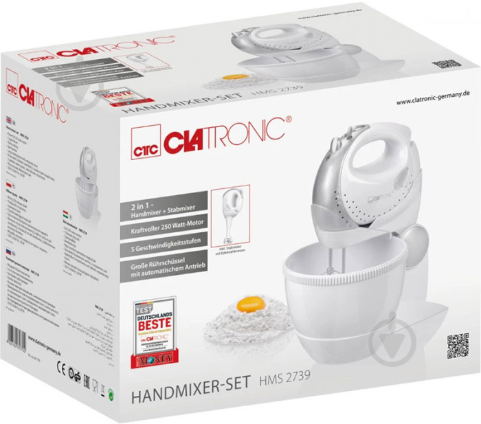 Миксер Clatronic HMS 2739 White - фото 5