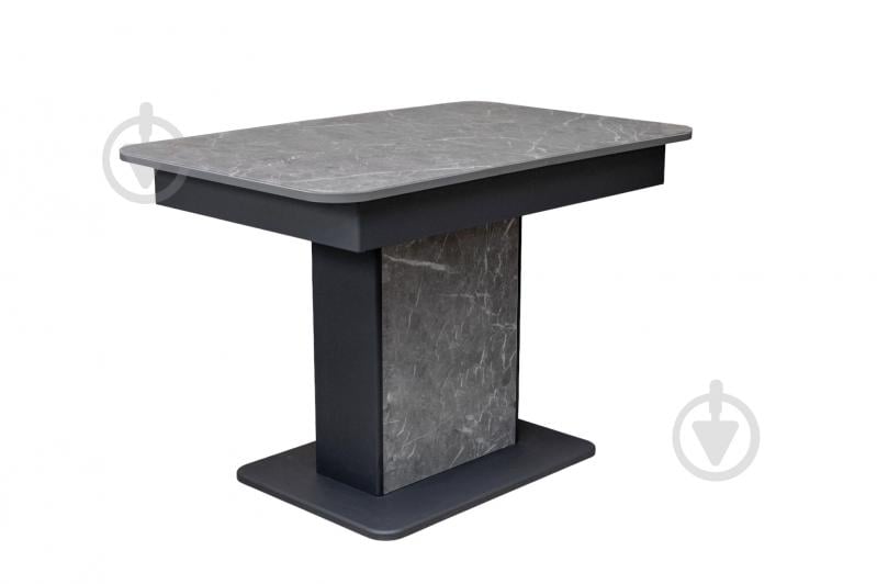 Стол обеденный Бостон-В 1100(1450)x700x740мм мрамор серый/серый - фото 3 Стол обеденный Бостон-В 1100(1450)x700x740мм мрамор серый/серый - фото 3