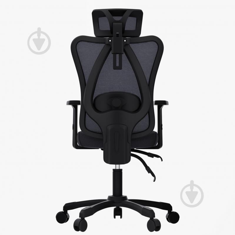 Кресло офисное Maxxter OC-ONYX, эргономичное, дышащий текстиль черный - фото 5