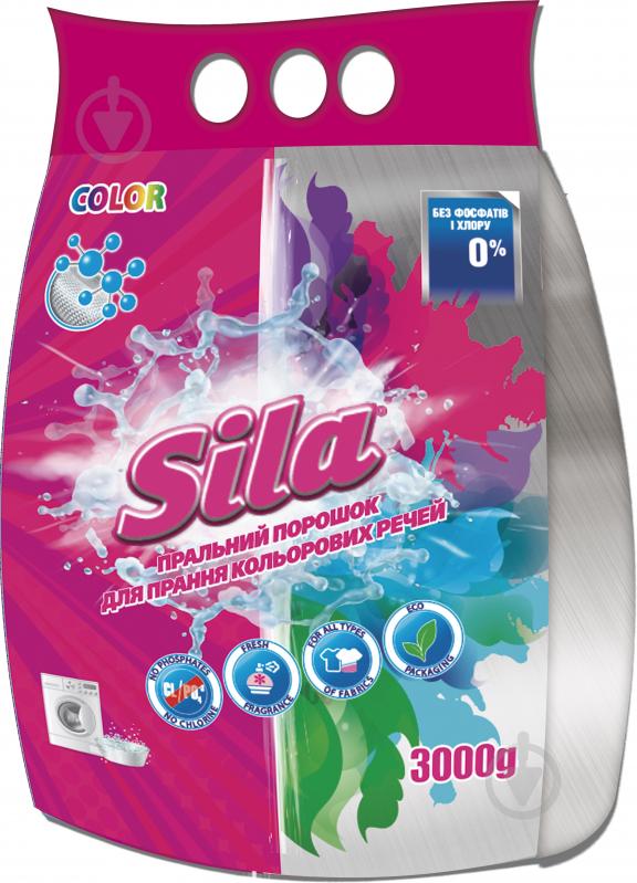 ᐉ Порошок для машинной и ручной стирки Sila Color безфосфатний 3 кг ...