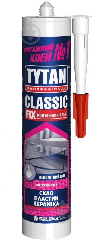 Клей монтажный Tytan Professional Classic Fix 310 мл прозрачный - фото 1