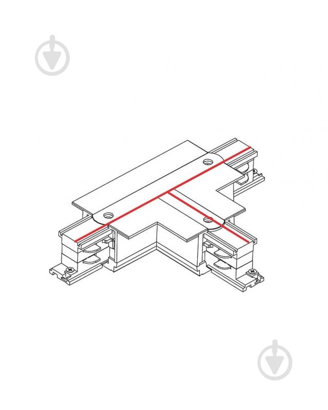 З’єднувач Т-подібний Nowodvorski білий 8238 - фото 2
