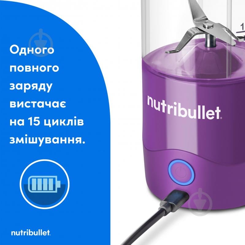 Фітнес-блендер NUTRIBULLET NBP003PU (0C22300097) - фото 3