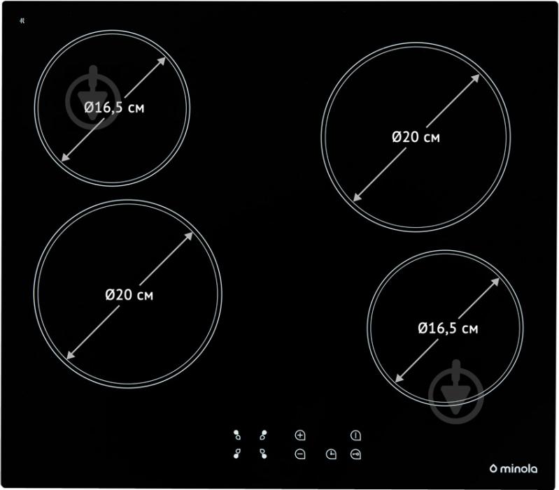 Варильна поверхня електрична Minola MVH 6032 GBL - фото 3