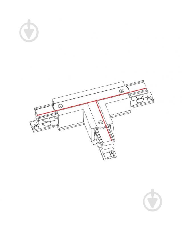 З’єднувач Т-подібний Nowodvorski чорний 8244 - фото 2