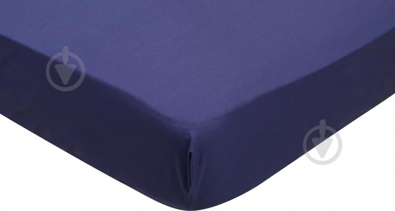 Простирадло на резинці Solid 200x200+30 см 200x200 см синій - фото 1