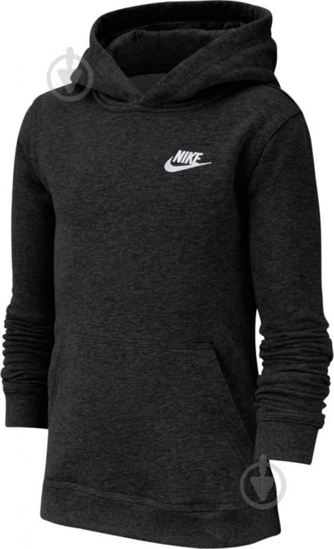 Джемпер Nike B NSW HOODIE PO CLUB BV3757-011 чорний - фото 1