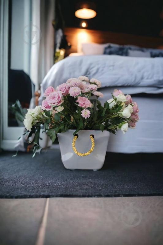 Ваза керамическая Kerama tato Сумка 16,5 см серая - фото 5 Ваза керамическая Kerama tato Сумка 16,5 см серая - фото 5