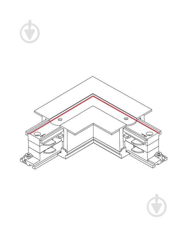 З'єднувач кутовий Nowodvorski білий 8684 - фото 2