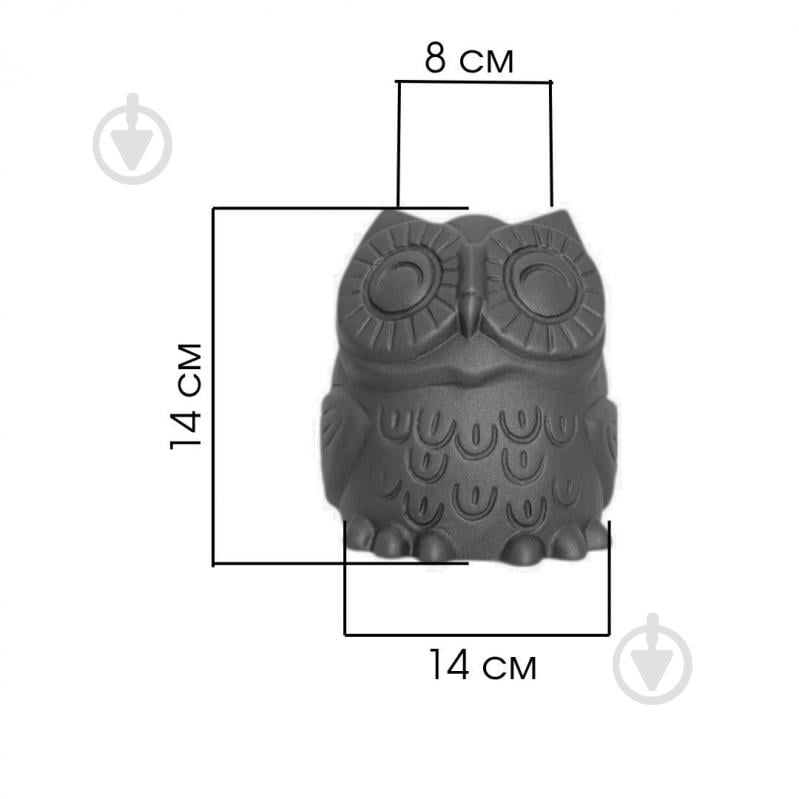 Кашпо керамическое Kerama tato Сова 14 см белая - фото 10