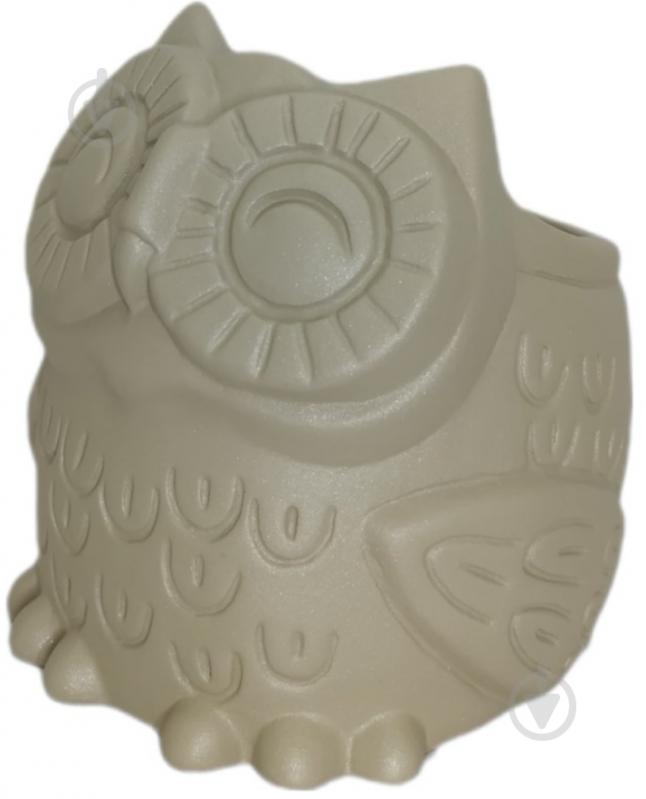 Кашпо керамічне Kerama tato Сова 14 см мокко - фото 1 Кашпо керамічне Kerama tato Сова 14 см мокко - фото 1