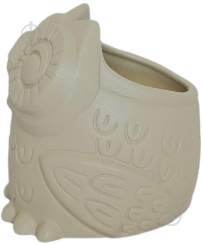 Кашпо керамічне Kerama tato Сова 14 см мокко - фото 4 Кашпо керамічне Kerama tato Сова 14 см мокко - фото 4