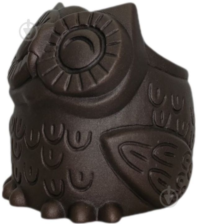 Кашпо керамическое Kerama tato Сова 14 см медь - фото 1