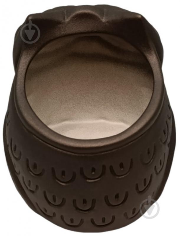 Кашпо керамическое Kerama tato Сова 14 см медь - фото 5