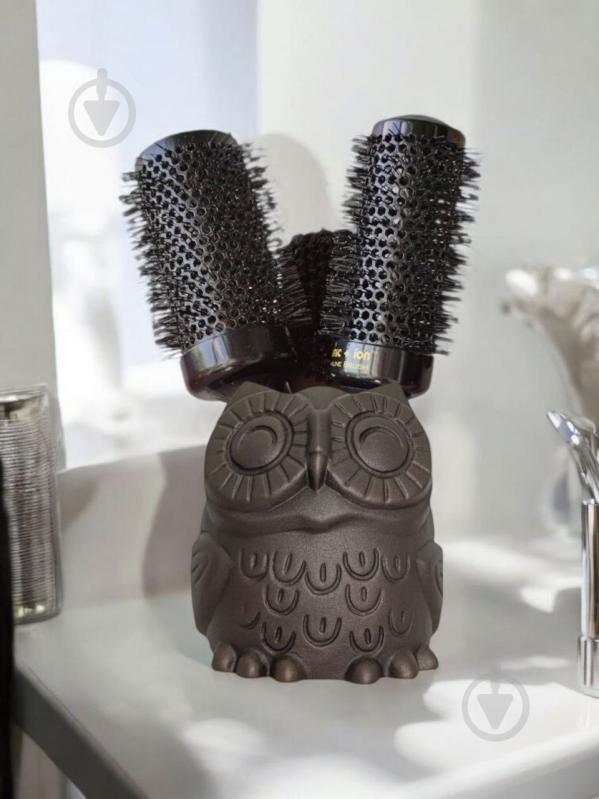 Кашпо керамическое Kerama tato Сова 14 см медь - фото 9