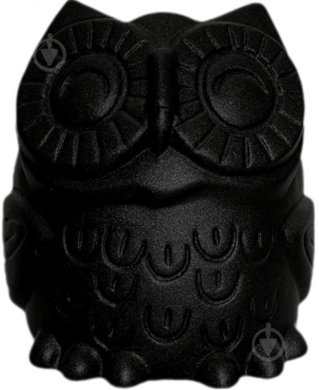 Кашпо керамическое Kerama tato Сова 14 см черная - фото 2