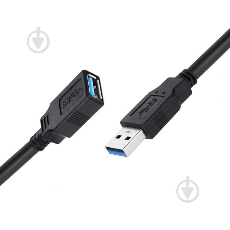 Кабель-перехідник ColorWay USB 3.0 AM/AF 1,8 м (CW-CBUF075-BK) - фото 5