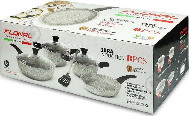 Набор посуды Flonal Dura Induction 8 предметов (DUISET08PZ) - фото 2 Набор посуды Flonal Dura Induction 8 предметов (DUISET08PZ) - фото 2