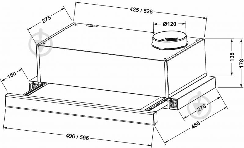 Вытяжка Eleyus BREEZE 470 50 BG - фото 14