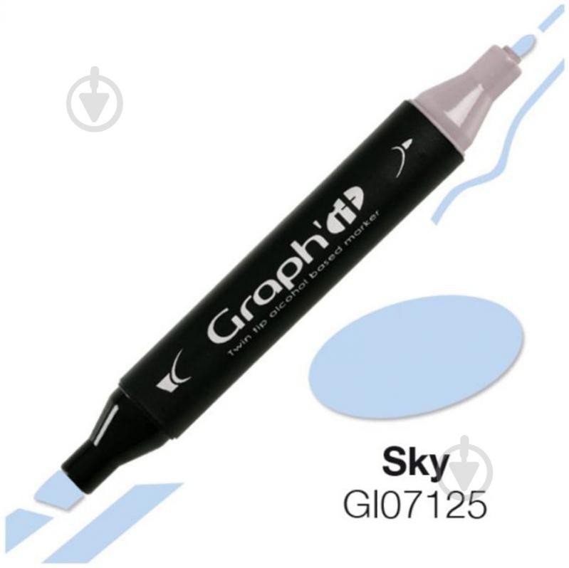 Маркер Graph'it GI07125 небесно-блакитний - фото 1 Маркер Graph'it GI07125 небесно-блакитний - фото 1
