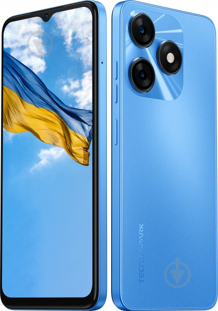 Смартфон Tecno Spark 10 (KI5q) 4/128GB meta blue (4895180797712) - фото 5