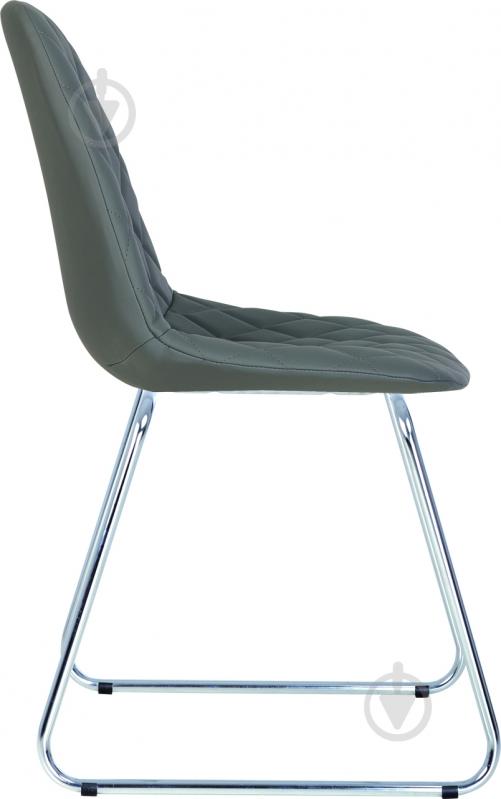 Стілець обідній Nowy Styl LIYA CFS CHROME (BOX-1) RMB ECO-70 сірий / хром - фото 5 Стілець обідній Nowy Styl LIYA CFS CHROME (BOX-1) RMB ECO-70 сірий / хром - фото 5