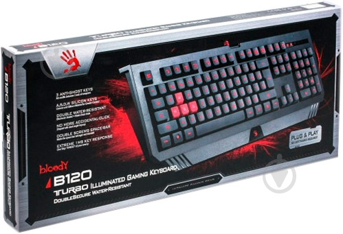 Клавиатура A4Tech (B120) USB black - фото 7 Клавиатура A4Tech (B120) USB black - фото 7