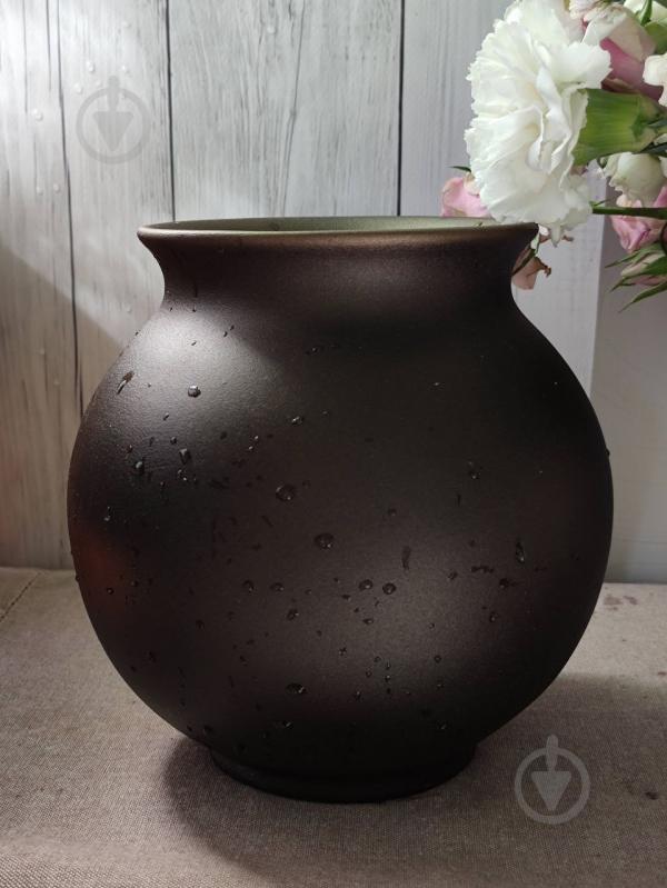 Ваза керамическая Kerama tato Сфера 16,5 см медь - фото 9