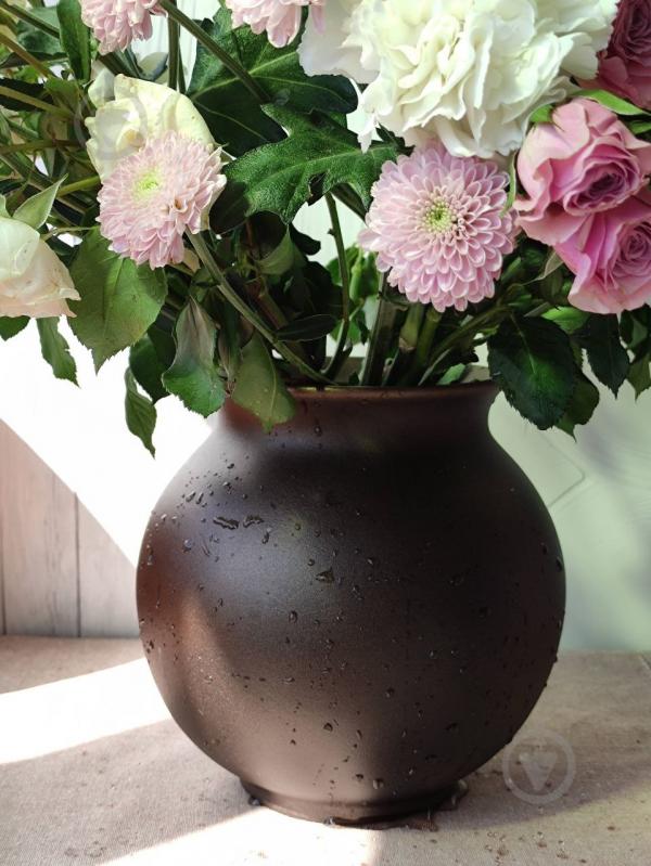 Ваза керамическая Kerama tato Сфера 16,5 см медь - фото 11