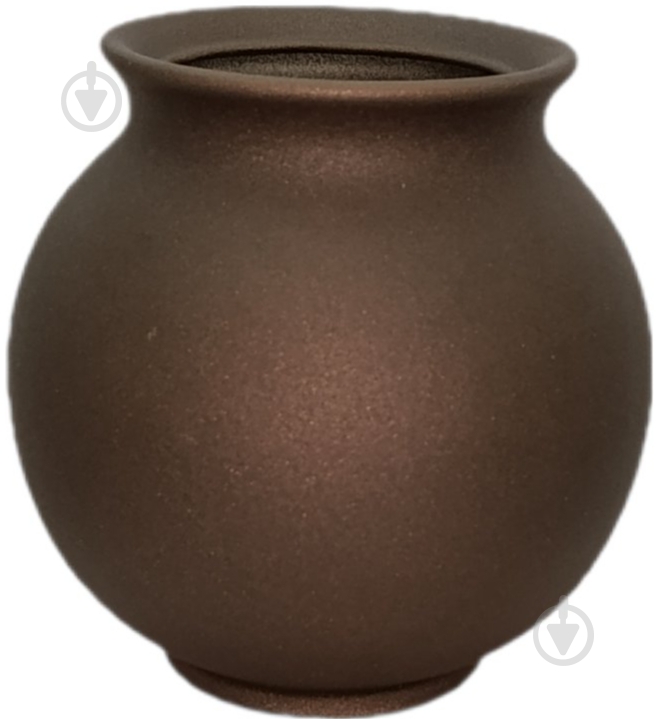 Ваза керамическая Kerama tato Сфера 16,5 см медь - фото 1