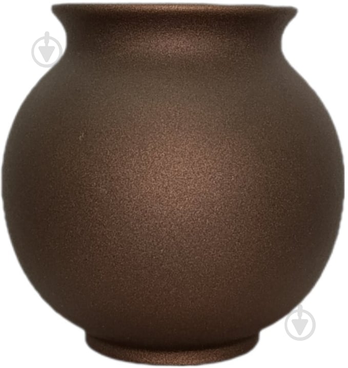 Ваза керамическая Kerama tato Сфера 16,5 см медь - фото 2