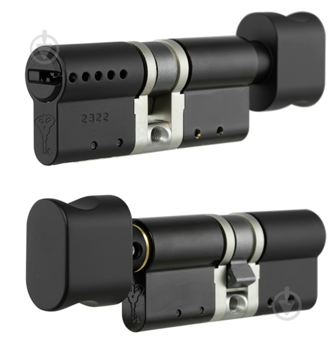 Цилиндр Mul-T-Lock 50x50 ключ-вороток 100 мм черный/черный MTL400 3KEY - фото 1