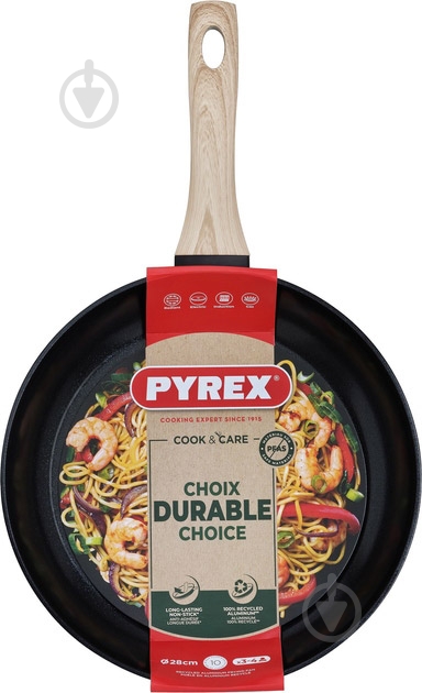 Сковорода Pyrex Cook&Care 28 см (CR28BF6/8046) - фото 5 Сковорода Pyrex Cook&Care 28 см (CR28BF6/8046) - фото 5