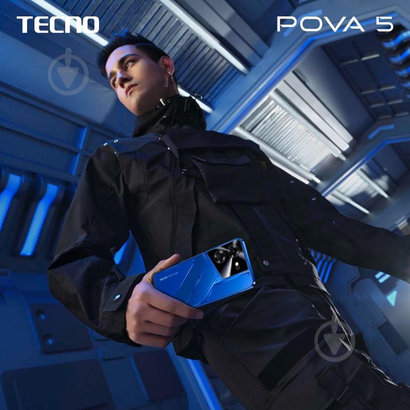 Смартфон Tecno POVA 5 (LH7n) 8/256GB mecha black (4894947000485) - фото 11