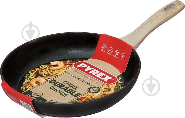 Сковорода Pyrex Cook&Care 26 см (CR26BF6/8046) - фото 4 Сковорода Pyrex Cook&Care 26 см (CR26BF6/8046) - фото 4