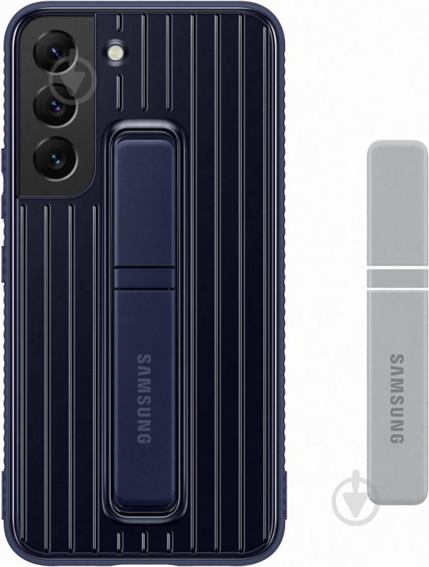 Чехол-накладка Samsung Protective Standing Cover для Galaxy S22 Navy (EF-RS901CNEGRU) - фото 3