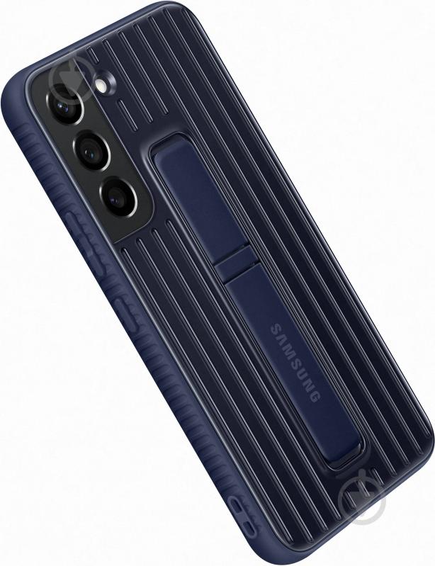 Чехол-накладка Samsung Protective Standing Cover для Galaxy S22 Navy (EF-RS901CNEGRU) - фото 11