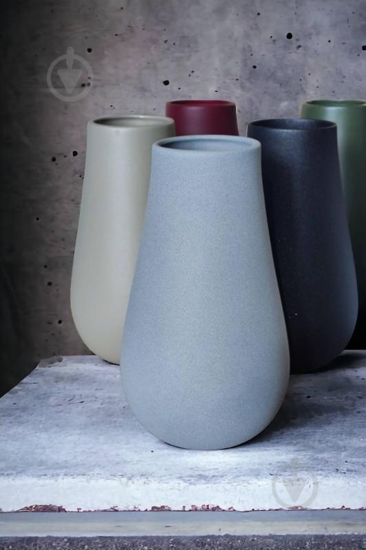 Ваза керамическая Kerama tato Госсиа 23 см серая - фото 7 Ваза керамическая Kerama tato Госсиа 23 см серая - фото 7