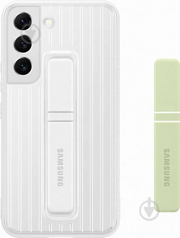 Чехол-накладка Samsung Protective Standing Cover для Galaxy S22 White (EF-RS901CWEGRU) - фото 3