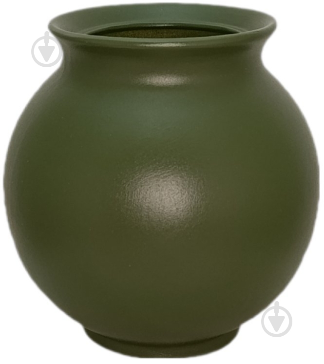 Ваза керамическая Kerama tato Сфера 16,5 см оливка - фото 1 Ваза керамическая Kerama tato Сфера 16,5 см оливка - фото 1