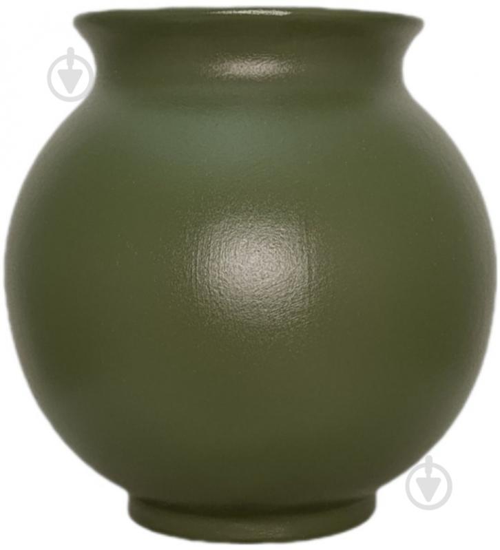 Ваза керамическая Kerama tato Сфера 16,5 см оливка - фото 2 Ваза керамическая Kerama tato Сфера 16,5 см оливка - фото 2